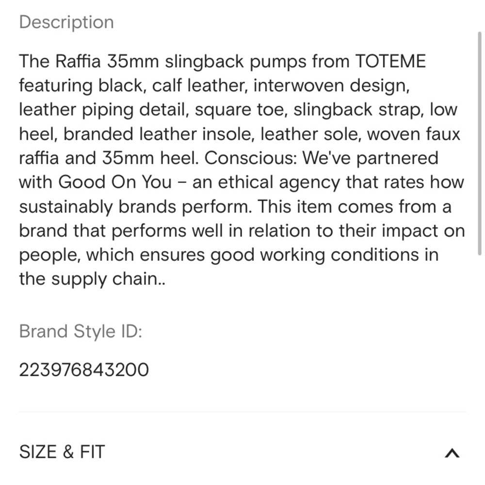 Toteme Slingback Pump NWT - Picture 7 of 7